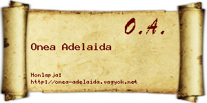 Onea Adelaida névjegykártya